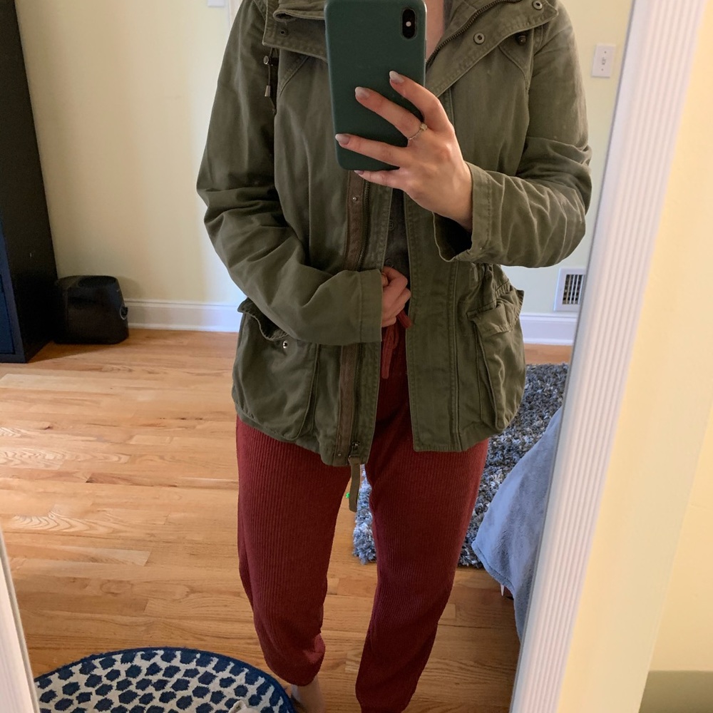 Green cargo jacket